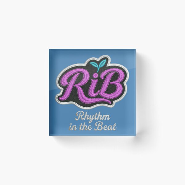 Item preview, Neon Pop RiB Embroidered Script Logo Teal Sprout designed and sold by Rib-Brand.