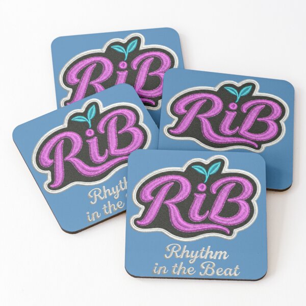 Item preview, Neon Pop RiB Embroidered Script Logo Teal Sprout designed and sold by Rib-Brand.