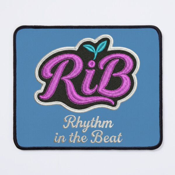 Item preview, Neon Pop RiB Embroidered Script Logo Teal Sprout designed and sold by Rib-Brand.