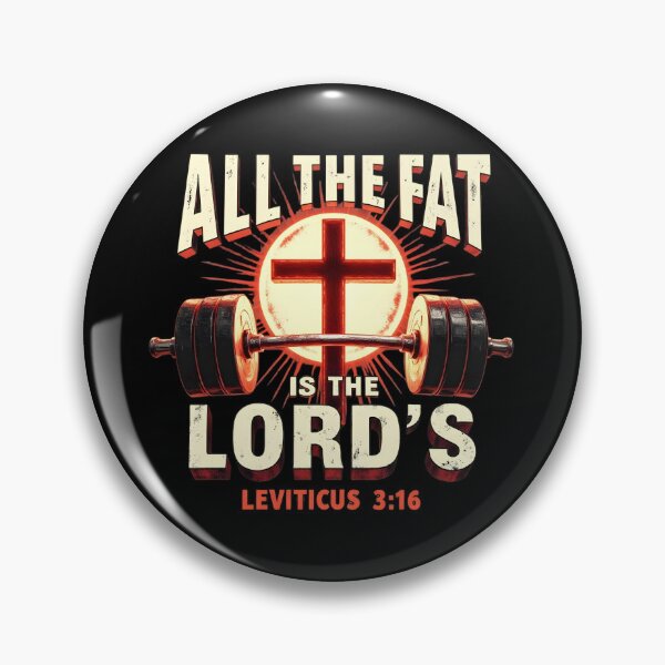 Item preview, All The Fat Is The Lord’s Christian Gym Humor designed and sold by LunaMagicStudio.