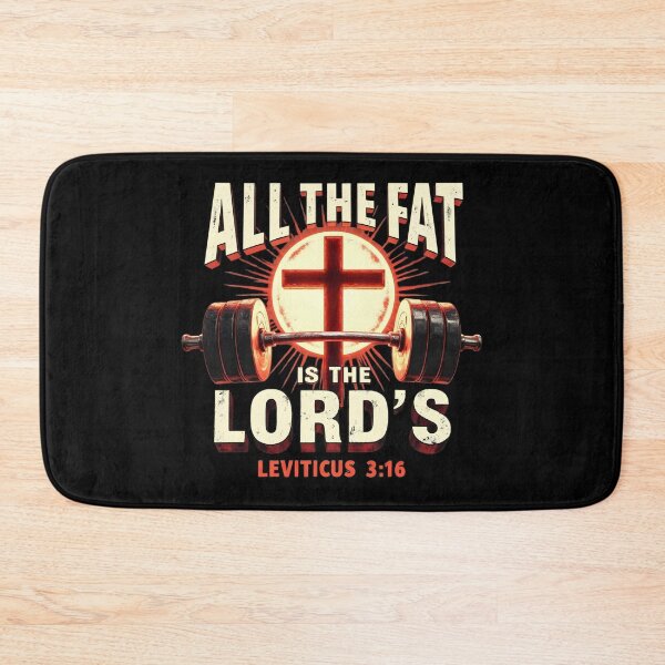 Item preview, All The Fat Is The Lord’s Christian Gym Humor designed and sold by LunaMagicStudio.
