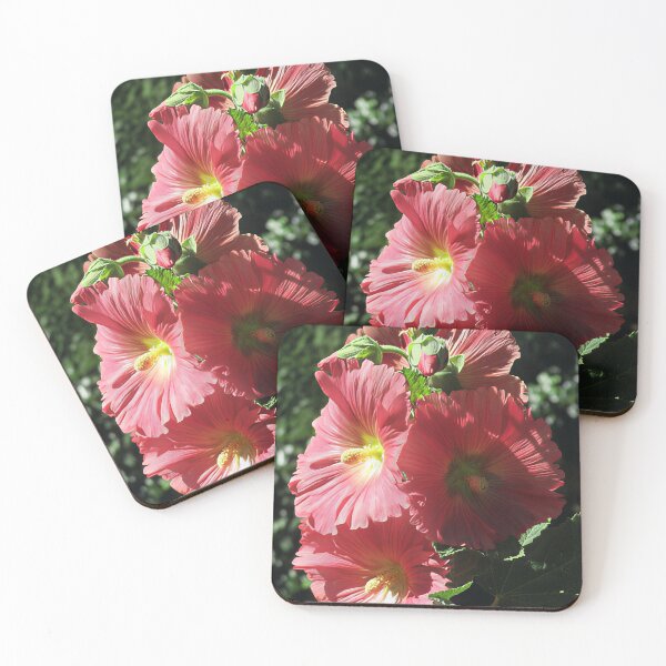 Item preview, Pink Hollyhocks  designed and sold by Katy Fryd.