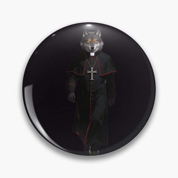 Item preview, The Sabbath Sovereign — Dark Sacred Wolf Night Art designed and sold by GeoWhimsy Studio.