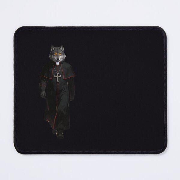 Item preview, The Sabbath Sovereign — Dark Sacred Wolf Night Art designed and sold by GeoWhimsy Studio.