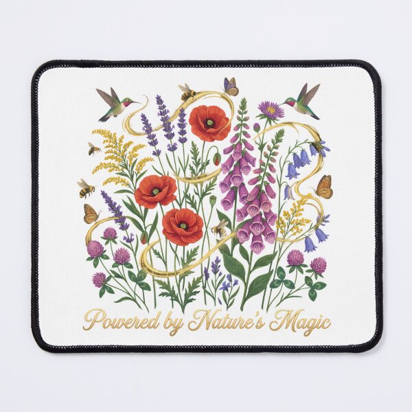 Item preview, Powered by Nature's Magic Wildflower and Wildlife Botanical Illustration designed and sold by chattsuede.