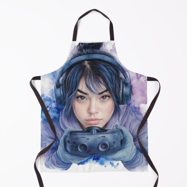 Item preview, Gamer Girl Aesthetic Art – VR Headset Illustration, Futuristic Gaming Portrait, Digital Lifestyle Design designed and sold by ChenEngEng.