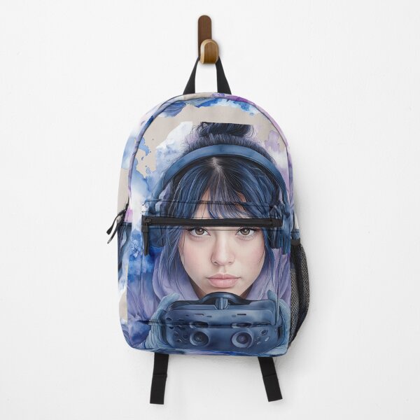 Item preview, Gamer Girl Aesthetic Art – VR Headset Illustration, Futuristic Gaming Portrait, Digital Lifestyle Design designed and sold by ChenEngEng.