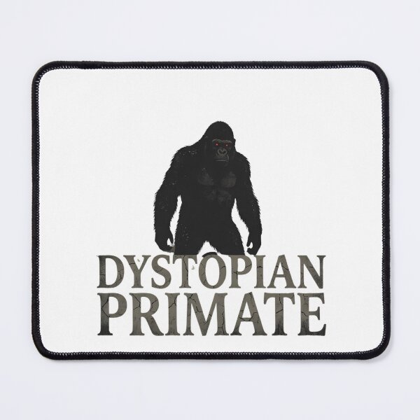 Item preview, Distressed Dystopian Primate Gorilla with Glowing Red Eyes designed and sold by chattsuede.