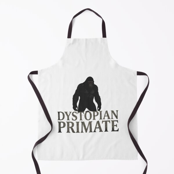 Item preview, Distressed Dystopian Primate Gorilla with Glowing Red Eyes designed and sold by chattsuede.