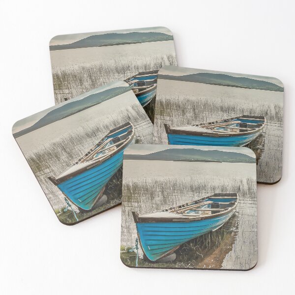 Item preview, Blue Rowboat on Tranquil Irish Lough designed and sold by photoart1854.