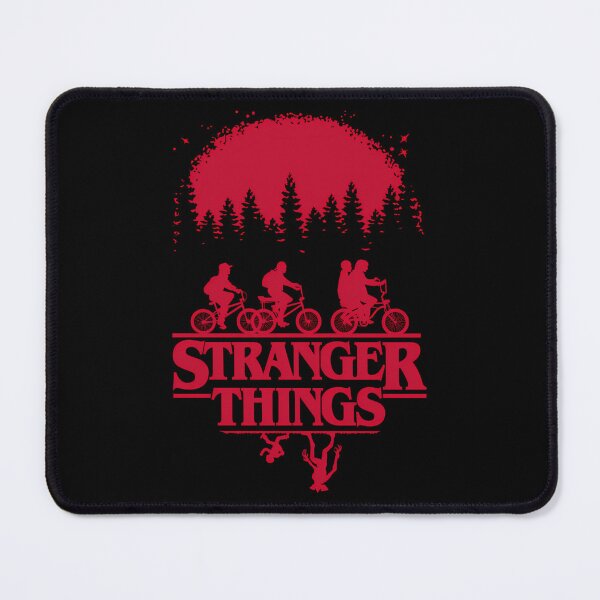 Item preview, Stranger Things Group Shot Bike Ride Upside Down Silhouette designed and sold by July18.