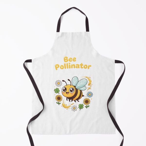 Item preview, Adorable Kawaii Bee Pollinator Hero Amidst Cheerful Flowers designed and sold by chattsuede.