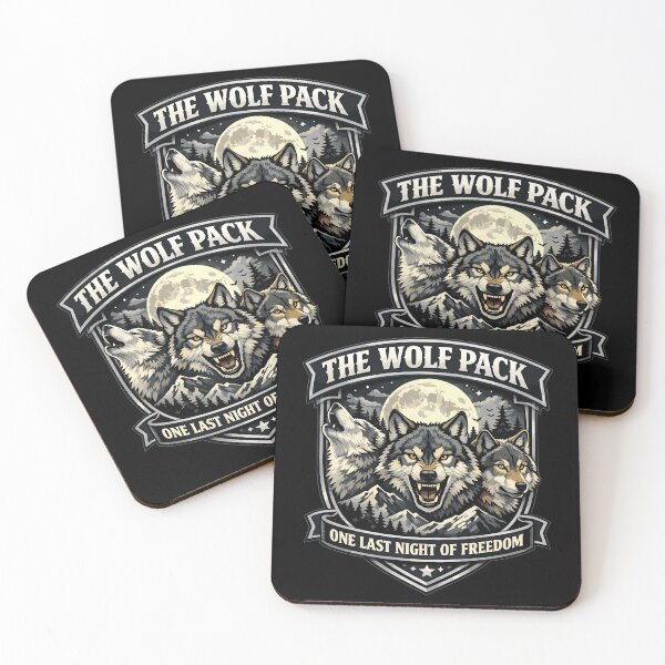 Item preview, Wolfpack JGA: One Last Night of Freedom Emblem designed and sold by Pineapple-Tree.
