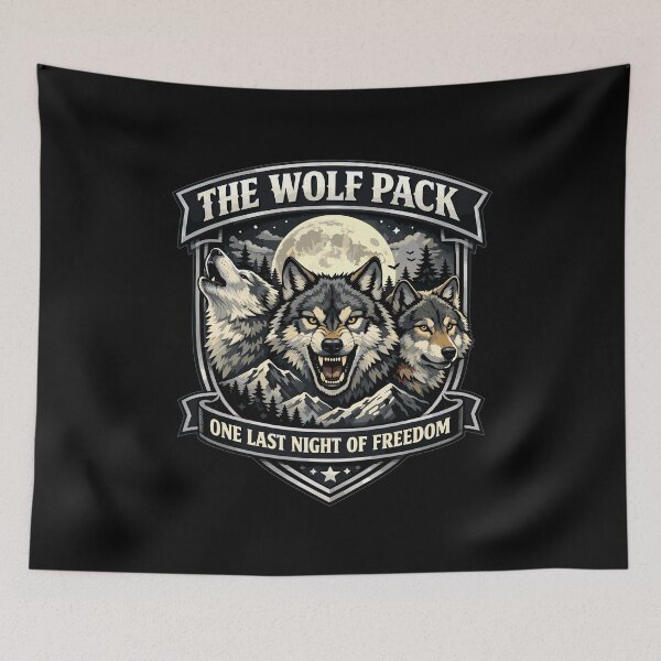Item preview, Wolfpack JGA: One Last Night of Freedom Emblem designed and sold by Pineapple-Tree.