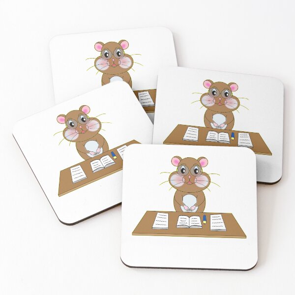 Item preview, Cute Focused Hamster Studying designed and sold by BalRaju-Doodles.