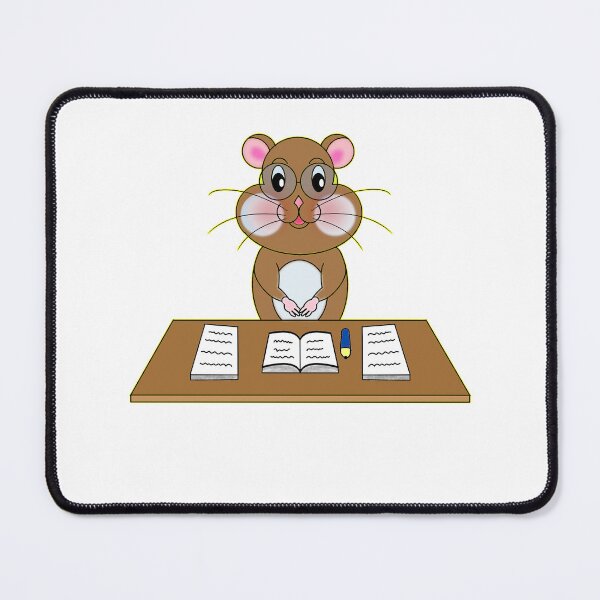 Item preview, Cute Focused Hamster Studying designed and sold by BalRaju-Doodles.