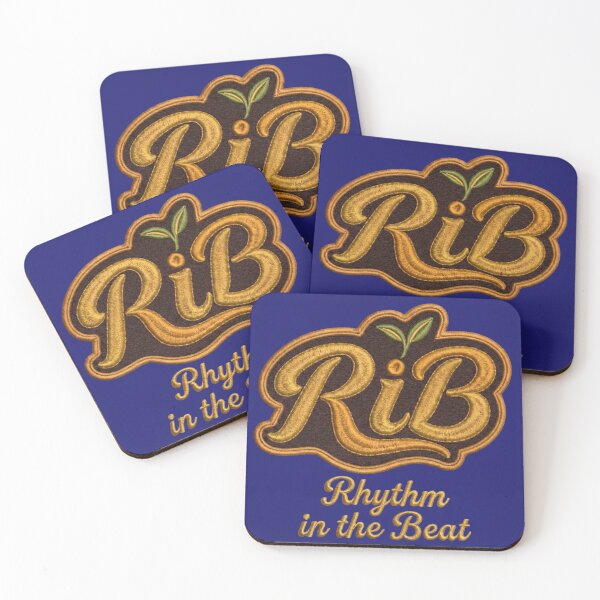 Item preview, Mustard Vintage RiB Embroidered Style Script Logo designed and sold by Rib-Brand.