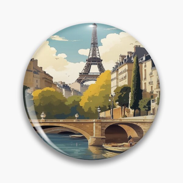 Item preview, Paris Retro Vintage Travel Poster designed and sold by erozzz.