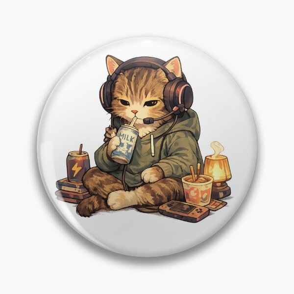 Item preview, Professional Streamer Cat – Epic Gaming Session designed and sold by NextNoob485.