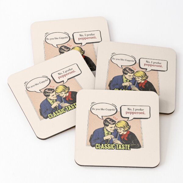 Item preview, Coppola vs Pepperoni – Vintage Funny Movie Pun Design designed and sold by Avohai!.