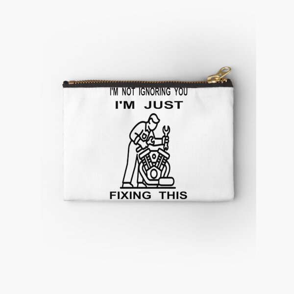 Item preview, I’m Not Ignoring You I’m Just Fixing This - Funny Mechanic Art designed and sold by The Bold Line Studio.