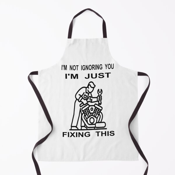 Item preview, I’m Not Ignoring You I’m Just Fixing This - Funny Mechanic Art designed and sold by The Bold Line Studio.