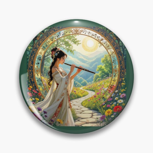 Item preview, A portal with a flute player in front of it designed and sold by Ratatosk-AI.