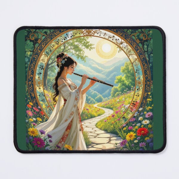 Item preview, A portal with a flute player in front of it designed and sold by Ratatosk-AI.