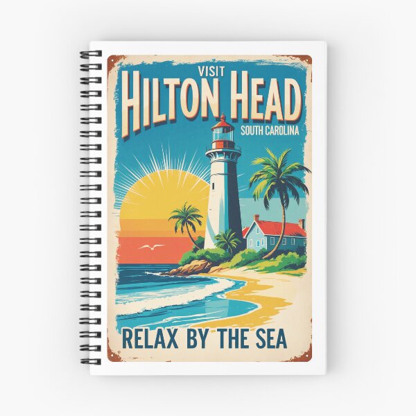 Item preview, Hilton Head Lighthouse Sunset Travel Poster Coastal Wall Art designed and sold by bobparduephoto.