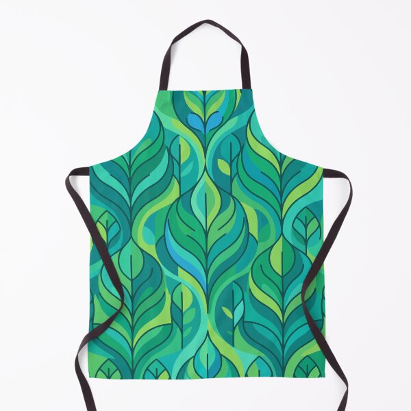 Item preview, Abstract Green Leaves Pattern designed and sold by RidaSalArt.