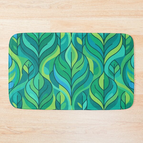 Item preview, Abstract Green Leaves Pattern designed and sold by RidaSalArt.