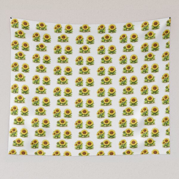 Item preview, Kawaii Sunflower Sticker – Bright Floral Aesthetic Watercolor Sunflower Sticker Set designed and sold by Qingtian814.
