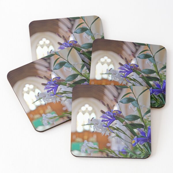 Item preview, Vibrant Irises in a Country Church designed and sold by pinkal.