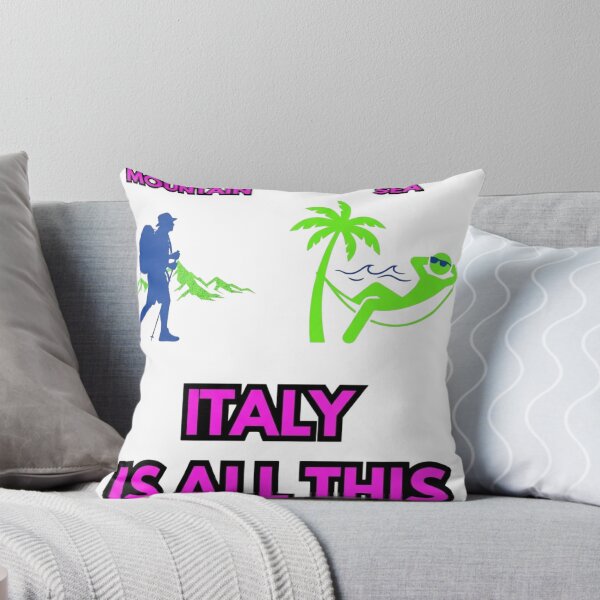 Item preview, Italy Travel Vacation: Mountain or Sea - Italy Is All This Neon Pop  designed and sold by TheItaliandilemma.