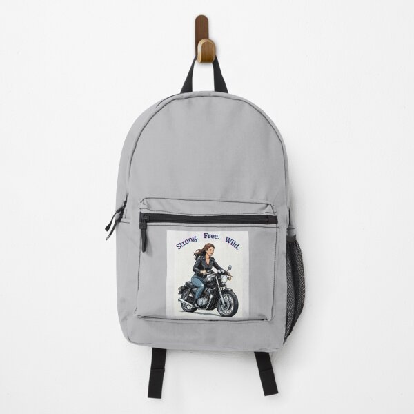 Item preview, Strong Free Wild - Retro Biker Woman   designed and sold by HALYNA070824.
