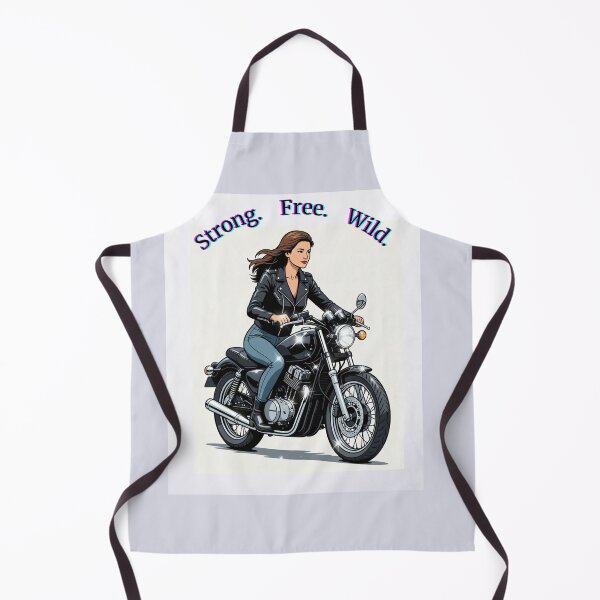 Item preview, Strong Free Wild - Retro Biker Woman designed and sold by HALYNA070824.
