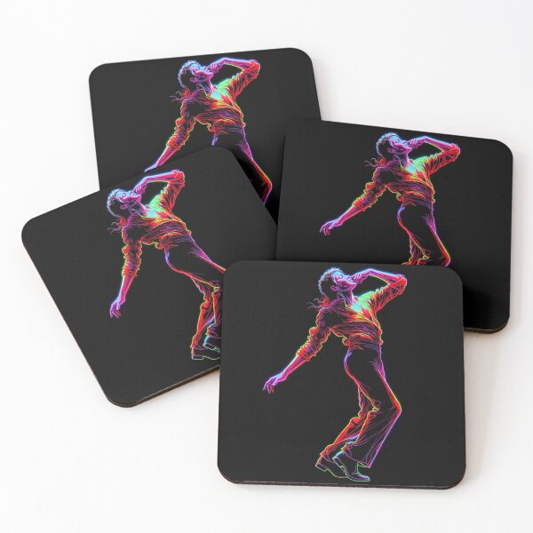 Item preview, MJ Dance King Neon Glow Pose Art designed and sold by ExploreAura Studio.