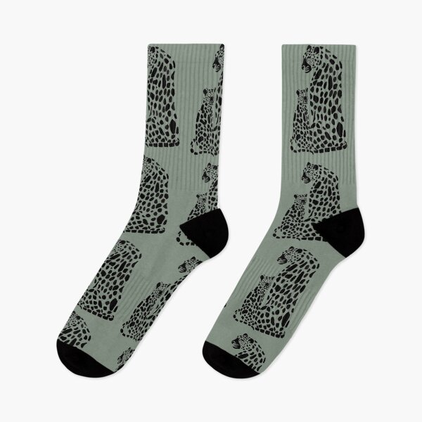 Item preview, Sacred Bond – Minimal Leopard Mother & Cub Illustration designed and sold by CreationbyNiki.