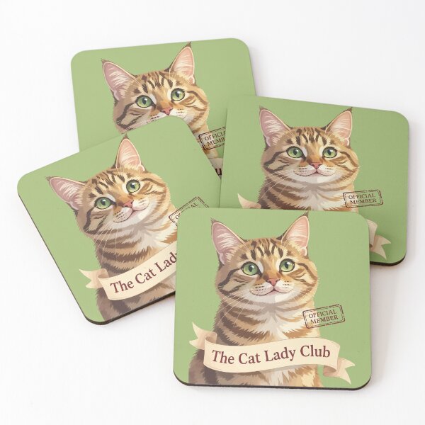 Aperçu de l'œuvre Membre fière du club des dames aux chats créée et vendue par taiche.
