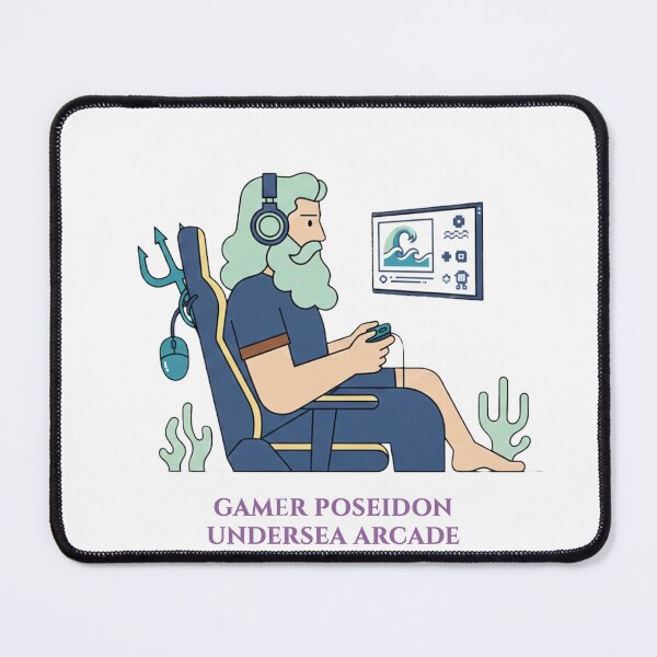 Item preview, Minimal Gamer Poseidon - Undersea Arcade Edition designed and sold by codex antique.
