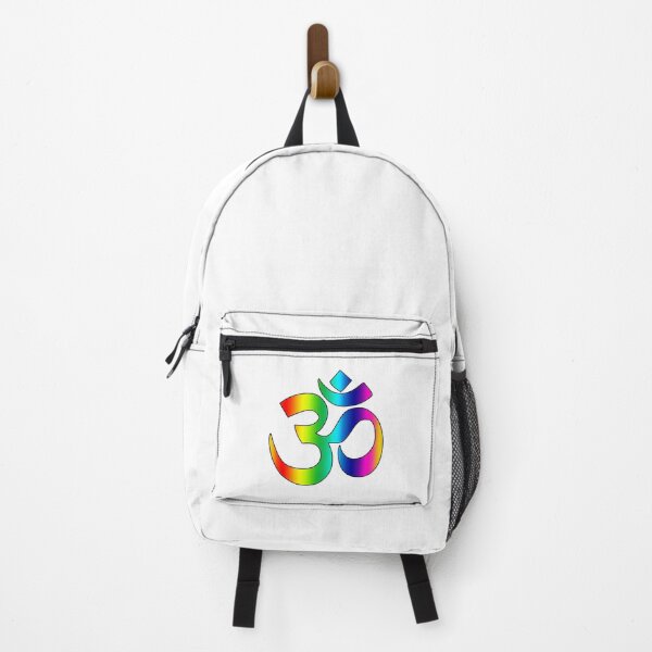 Item preview, om symbol rainbow colors, zen yoga meditation spiritual positive energy design designed and sold by rikyfreestyle.
