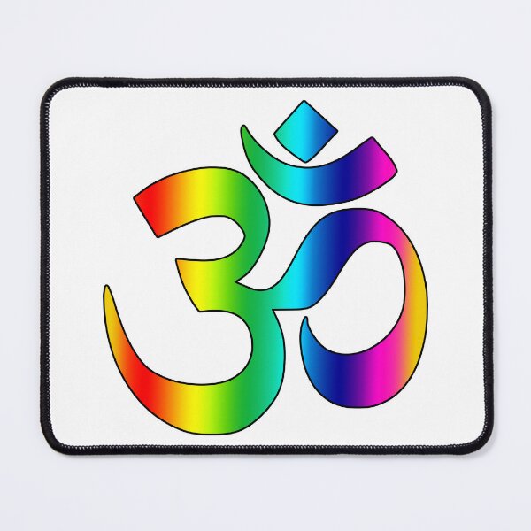 Item preview, om symbol rainbow colors, zen yoga meditation spiritual positive energy design designed and sold by rikyfreestyle.