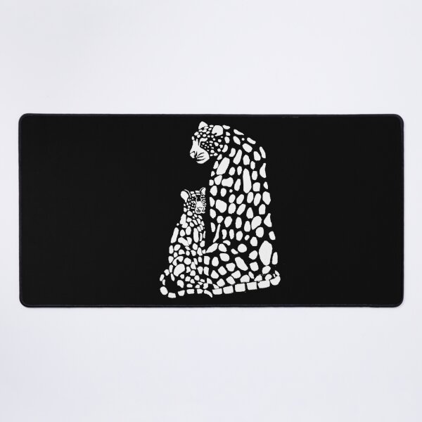 Item preview, Sacred Bond – Minimal Leopard Mother & Cub Illustration designed and sold by CreationbyNiki.