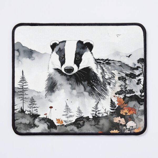 Item preview, Badger Guardian Spirit: British Wildlife Folklore & Forest Art designed and sold by Englandbear.