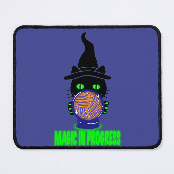 Item preview, Neon Yarn Witch Cat – Magical Knitting Glow Aesthetic designed and sold by ArtyWares.