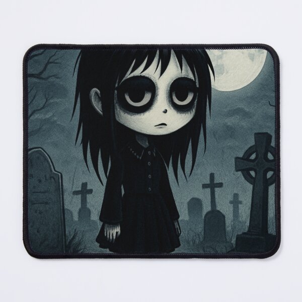 Item preview, Emotionally Numb Goth Girl Cute Dark Aesthetic Sad Emo Sticker designed and sold by LumereAndCoeur.