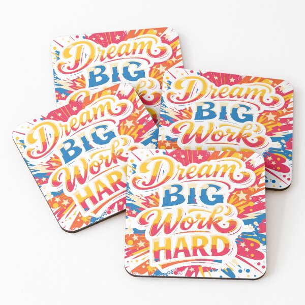 Item preview, A motivational poster featuring bold, colorful typography that inspires viewers to pursue their dreams. designed and sold by Dejbar.