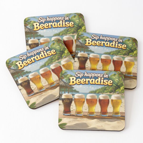 Artikelvorschau, Sip Happens in Beeradise – Tropische Bierkunst für Hausbars und Männerhöhlen entworfen und verkauft von Peace,love,andbeaches.