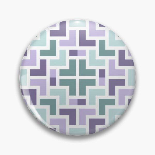 Item preview, Purple and green geometric seamless repeating pattern designed and sold by SeamlessDsign.