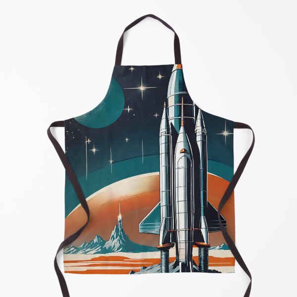 Item preview, Classic Sci Fi Rocket on Distant Planet Surface. designed and sold by MissYouONLY.